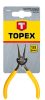 Topex precíziós kerekcsőrű fogó 140 mm