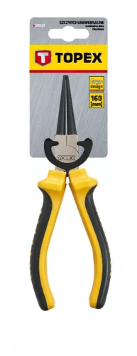 Topex kerekcsőrű fogó 160 mm