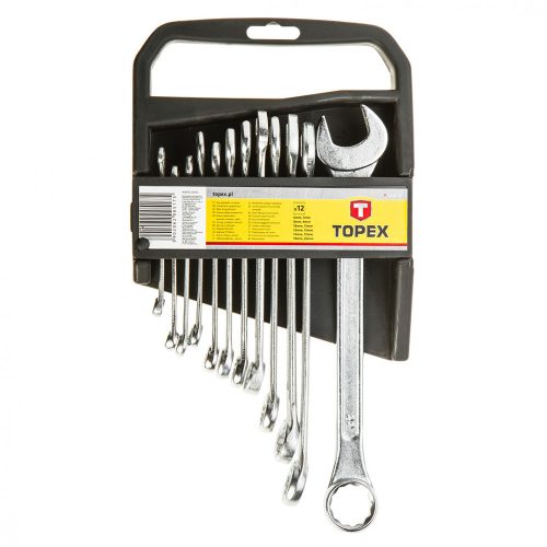 Topex csillag-villáskulcs készlet 6-22 mm, 12 db