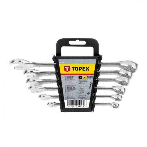 Topex csillag-villáskulcs készlet 8-17 mm, 6 részes