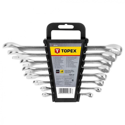 Topex csillag-villáskulcs készlet 6-19 mm, 8 darabos