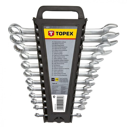 Topex csillag-villáskulcs készlet 6-22 mm, 12 részes