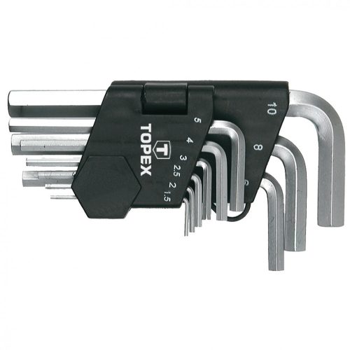 Topex imbuszkulcskészlet 9 részes, 1,5-10 mm