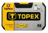 Topex dugókulcskészlet 1/4" 46 részes
