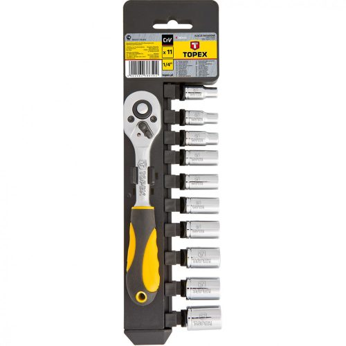 Topex dugókulcskészlet 1/4" 11 részes