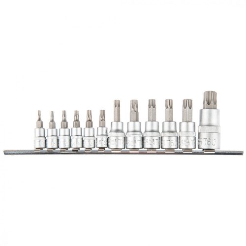 Topex torx bitkészlet 1/4, 3/8, 1/2", 12 részes