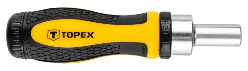 Topex bit és dugókulcskészlet racsnis hajtószárral 38 részes