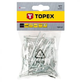 Topex popszegecs 4,0x18 mm 50 részes