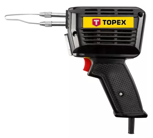 Topex forrasztópisztoly 150W, kiegészítőkkel, kofferben
