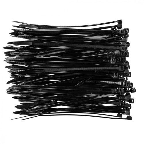 Topex kábelkötegelő 2,5 mmx100 mm, fekete, 100 részes