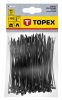 Topex kábelkötegelő 2,5 mmx100 mm, fekete, 100 részes