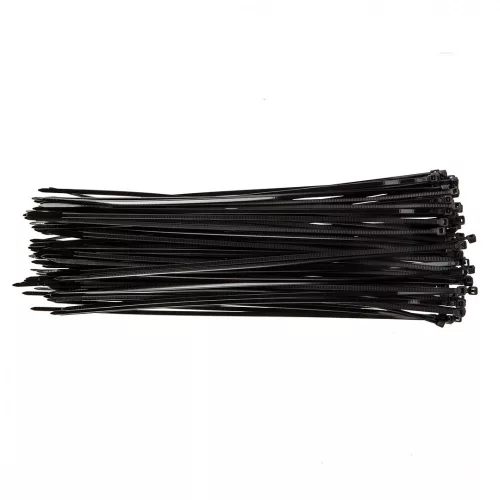 Topex kábelkötegelő 3,6 mmx300 mm, fekete, 100 részes