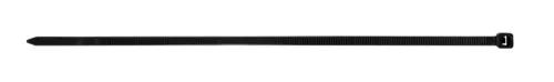Topex kábelkötegelő 3,6 mmx200 mm, fekete, 100 részes