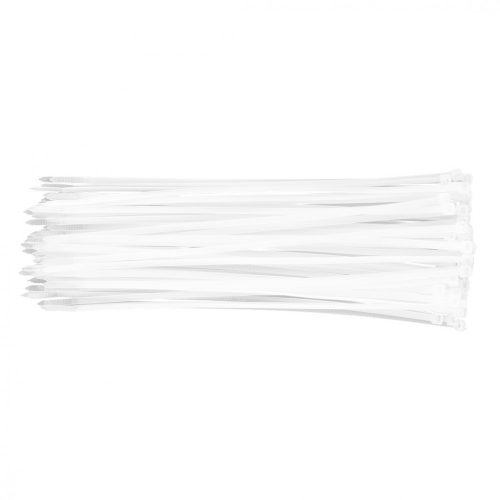 Topex kábelkötegelő 4,8 mmx300 mm, fehér, 75 részes