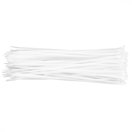 Topex kábelkötegelő 4,8 mmx370 mm, fehér, 75 részes
