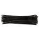 Topex kábelkötegelő 4,8 mmx370 mm, fekete, 75 részes