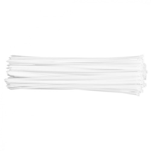 Topex kábelkötegelő 7,6 mmx500 mm, fehér, 75 részes