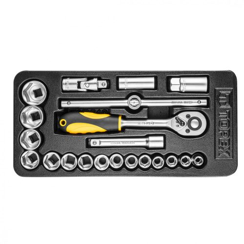 Topex dugókulcskészlet 1/2", 21 részes