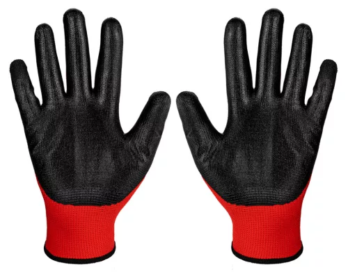 Topex munkakesztyű latex bevonatú poliészter, kat. I, 10