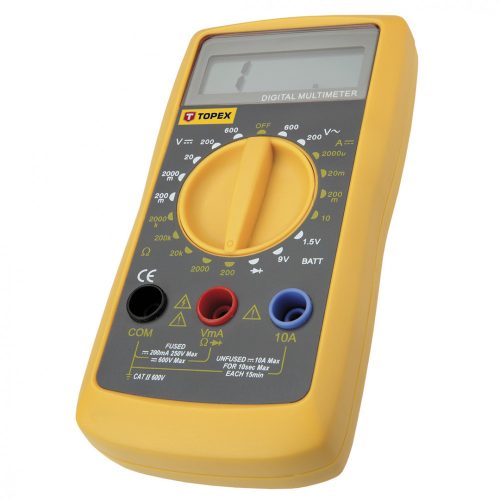 Topex multiméter digitális 1,5V, 9V