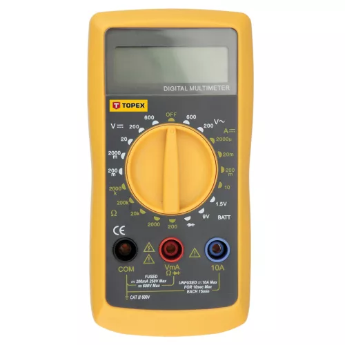 Topex multiméter digitális 1,5V, 9V