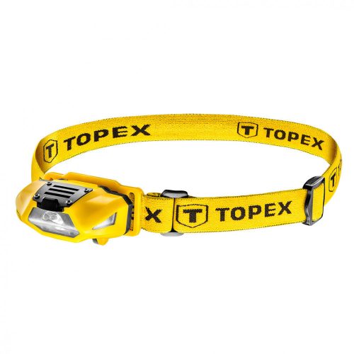 Topex fejlámpa led 100lum, fehér-piros, 1xAA