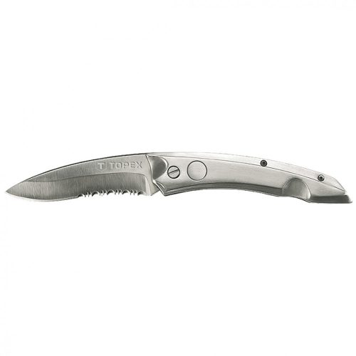 Topex összecsukható kés retesszel, 8cm, 205 mm