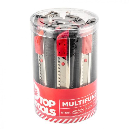 Top Tools törhető pengés kés 18 mm - 12 részes