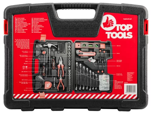 Top Tools szerszámkészlet 1/4", 3/8", 194 részes