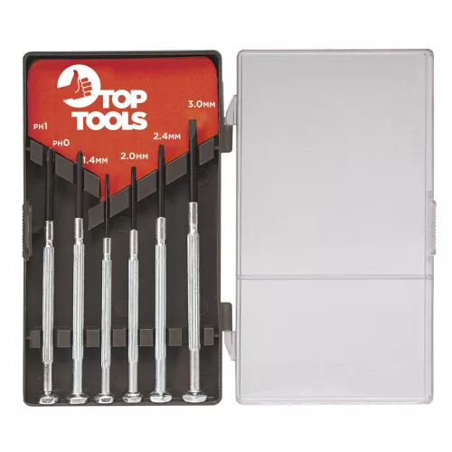 Top Tools műszerész, precíziós csavarhúzó készlet 6 részes