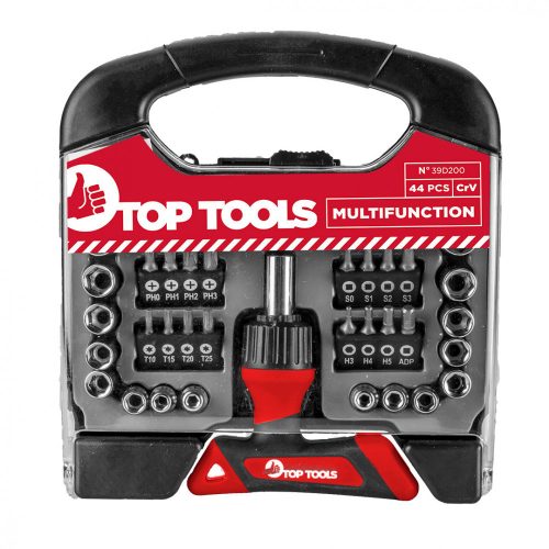 Top Tools dugókulcs és bitkészlet 44 részes