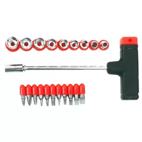 Top Tools csavarhúzó bit, dugókulcs készlet 21 részes