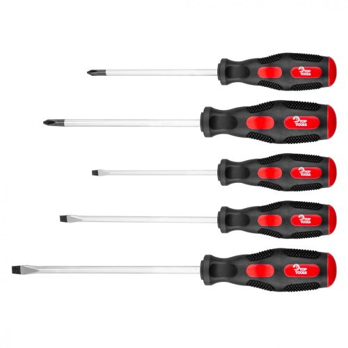 Top Tools csavarhúzó készlet 5 részes, sárga-piros
