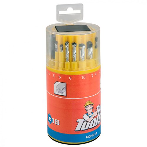 Top Tools fúrószár készlet fa-fém-kő 18 részes