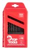 Top Tools fémfúró készlet 19 részes 1-10 mm