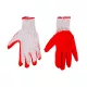 Top Tools munkakesztyű, latex bevonatú kötött pamut, piros