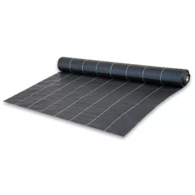 Talajtakaró geotextília fekete UV, 70g, 1,6x100m