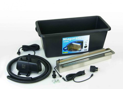 Vízeséselem Niagara LED 60cm szett Xtra3900l/h pumpa+ Quadro I+ kiegészítők