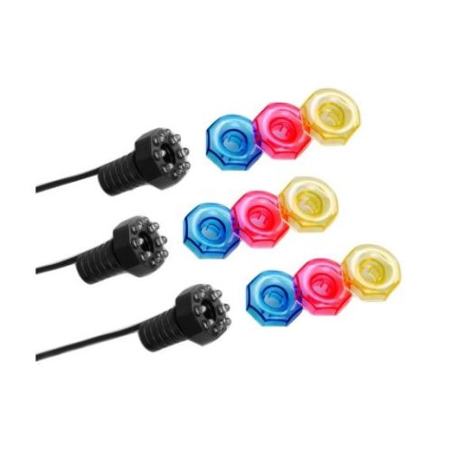 Minibright LED szett of 3 db ( 3 színnel) trafóval