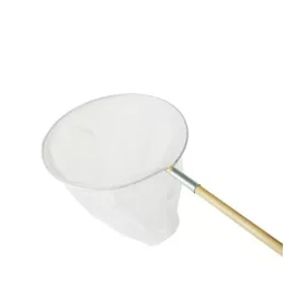 Merítőháló kézi, finom hálóval, 150cm bambusz nyéllel