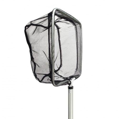 Merítőháló nagy,négyzet alakú,teleszkópos nyé l113-180cm