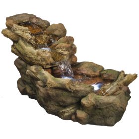 Fatörzs csobogó+Led világítás 50x50x105cm Aspen