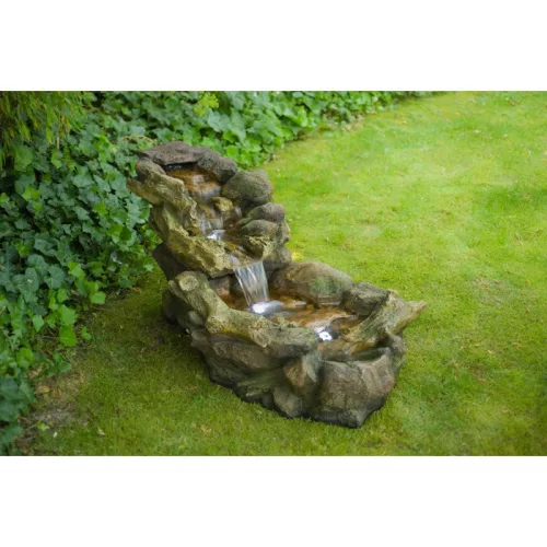 Fatörzs csobogó+Led világítás 50x50x105cm Aspen