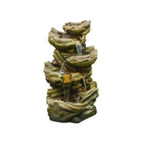 Fatörzs csobogó+Led világítás 134x77x55cm