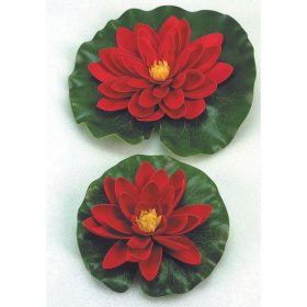 Selyemvirág, tavirózsa 14cm piros