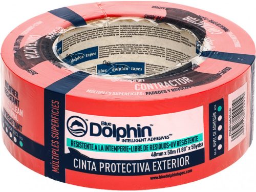 Blue Dolphin festő- és mázolószalag 48 mm x 50 m (piros)