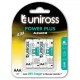 Uniross power plus alkáli mikro elem AAA (LR03) (1,5V) B4