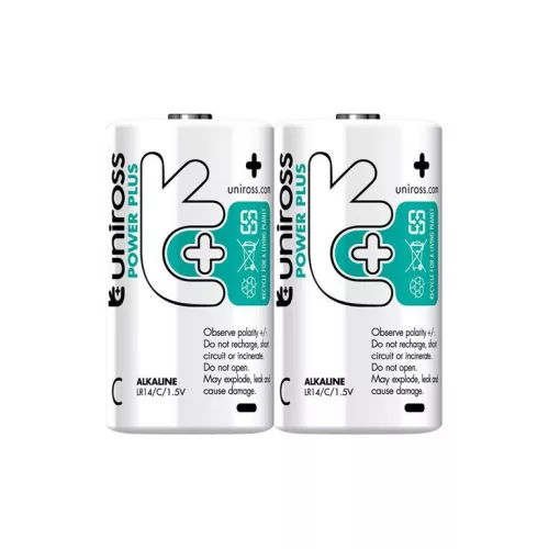 Uniross power plus alkáli baby elem (LR14) (1,5V) B2