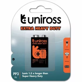 Uniross féltartós 9V elem (6F22) B1