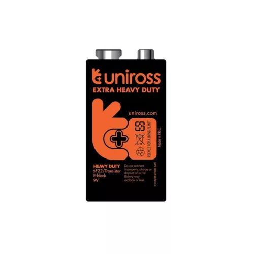 Uniross féltartós 9V elem (6F22) B1